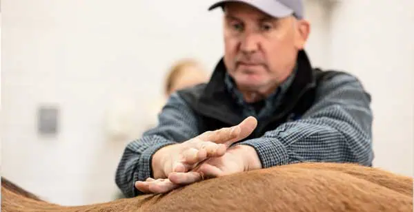 Back pain being treated